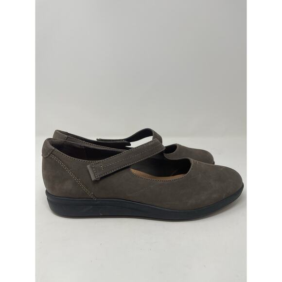 Clarks Tamzen Walk Women's Leather Cushioned Mary Jane Loafers 10M Brown - Picture 8 of 10